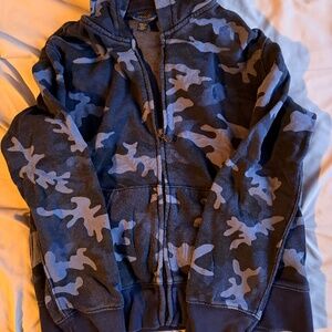 Polo Ralph Lauren Boys Blue Camp Zip Up Hoodie